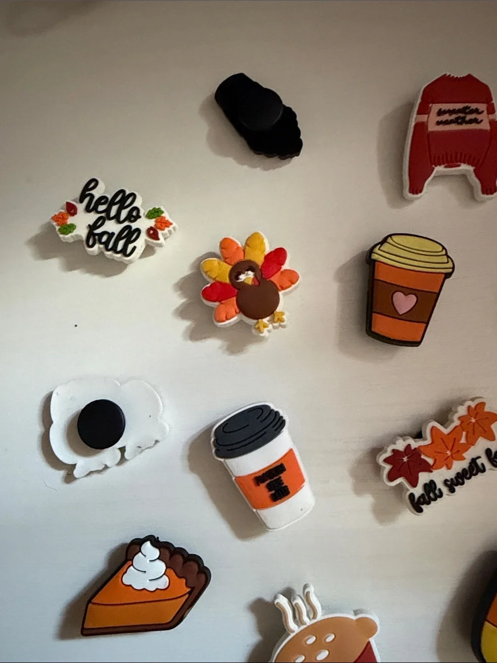 Autumn Pumpkin & Treats Croc Charms